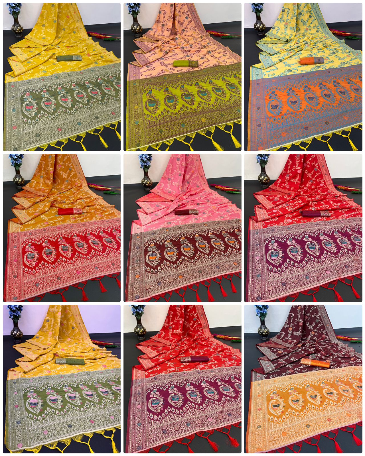 Dulhan By Aab Handloom Raw Silk Wedding Saree wholesale market in Surat with price